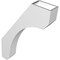 Ekena Millwork 3 1/2-in. W x 18-in. D x 26-in. H Legacy Architectural Grade PVC Knee Brace BRCP035X18X26LEC - alternate 4